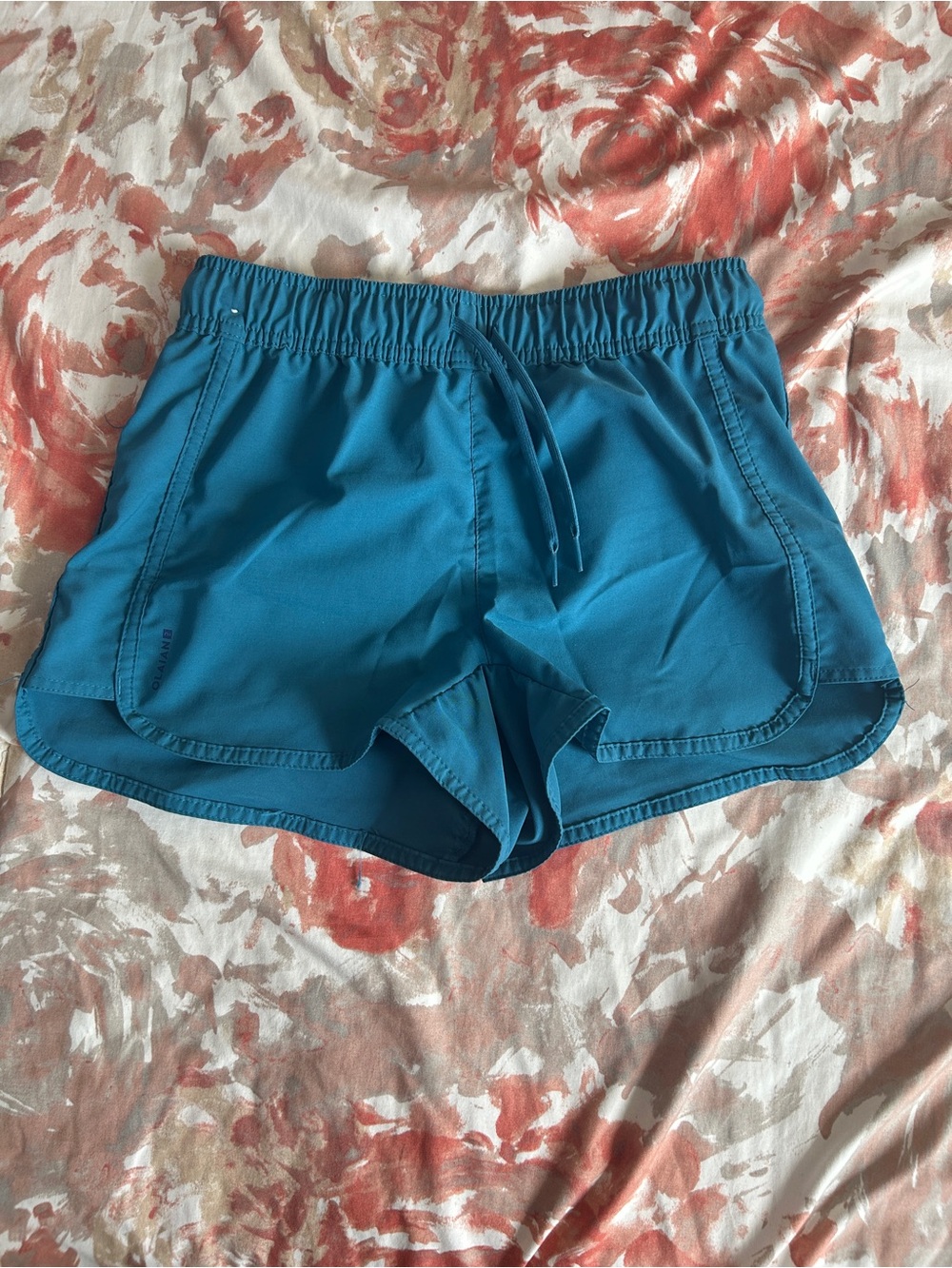 DECATHALON Teal Athletic Shorts